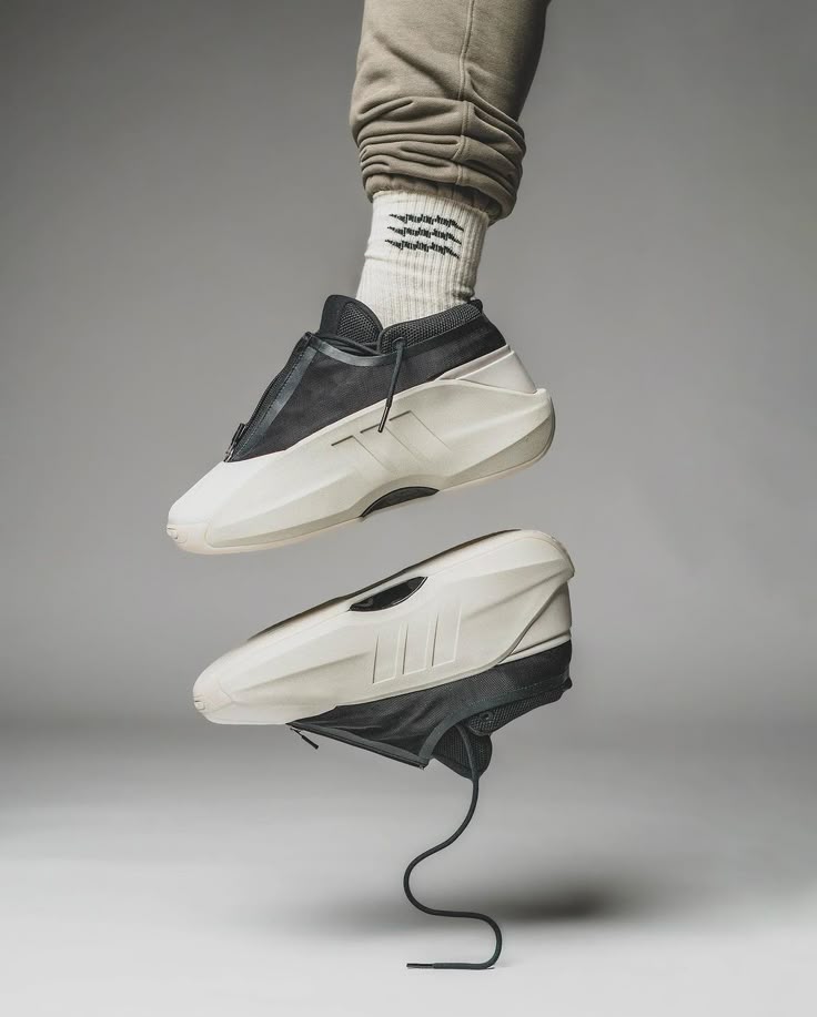 FuturEdge MonoTech Sneakers – Black & Off-White - Image 2